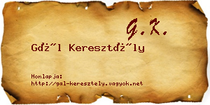 Gál Keresztély névjegykártya